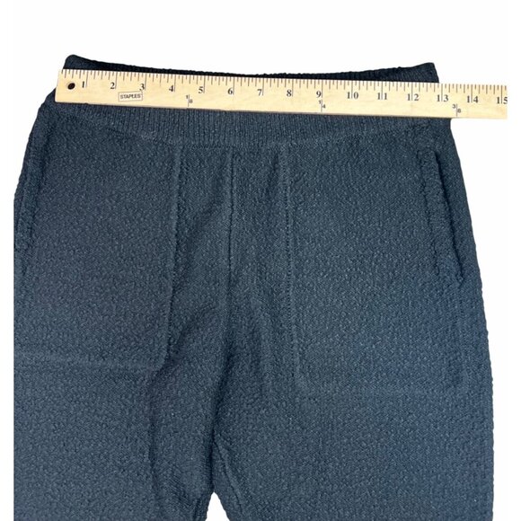 Free People Beach karina Sweater Black Textured Knit Flared Pants X-Small - Picture 5 of 10